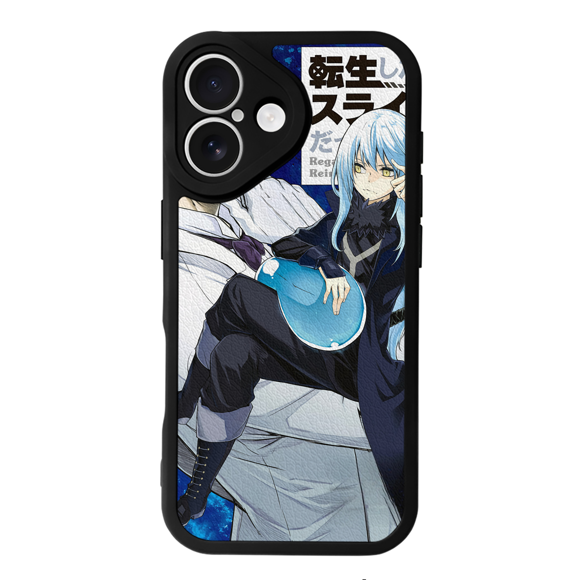 （画像用） 転スラ Regarding Reincarnated to Slime 【iPhone 16シリーズ対応】シリコンスマホケース（レザー調） 材質：シリコン